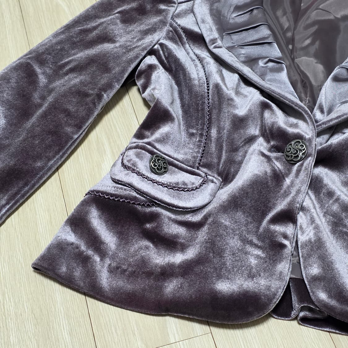 빈티지) 벨벳 고딕 앤틱 모리걸st 여성 정장자켓 상품이미지4