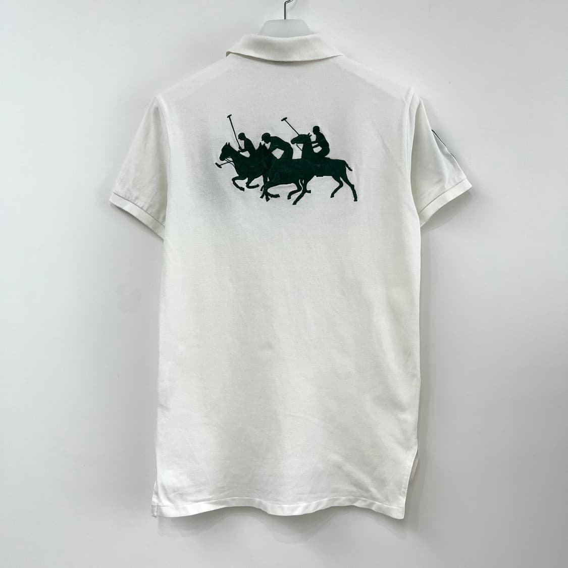 폴로 랄프로렌 카키 빅포니 화이트 카라 반팔 티셔츠 상품이미지3