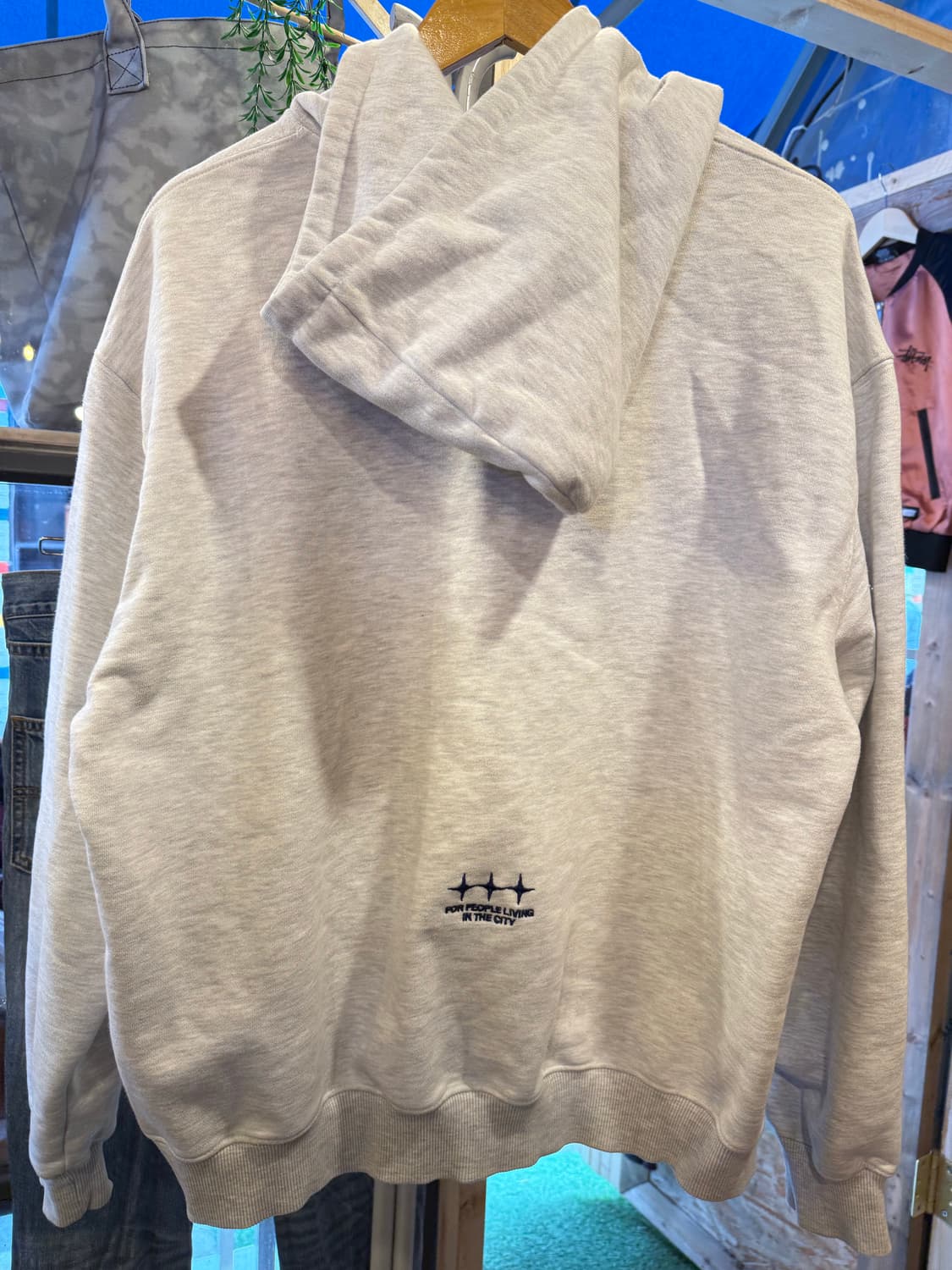 어반디타입 퀄리티 스타트 엠블럼 후드 멜란지 상품이미지4