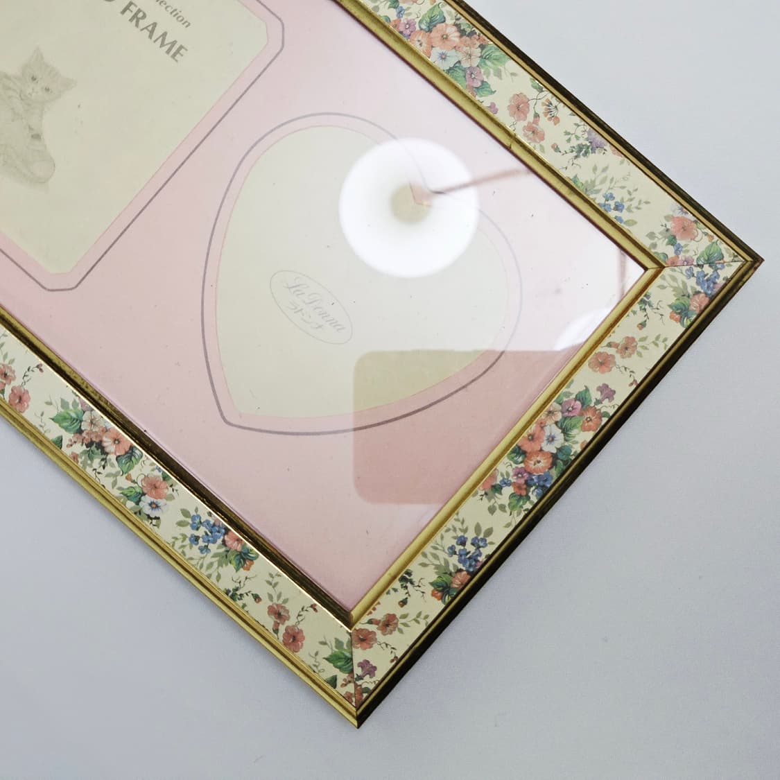 빈티지 플로랄 하트 고양이 액자 상품이미지6