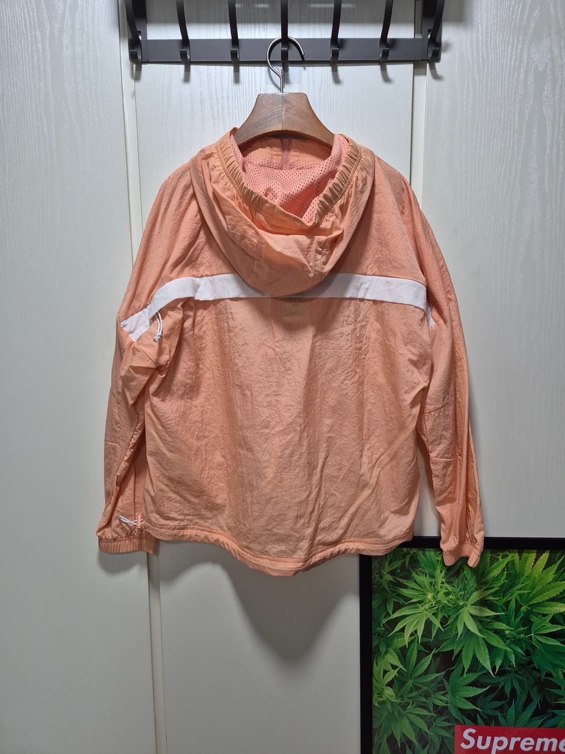 (세일)(새상품)아디다스 여성 윈드브레이커 살구색 상품이미지10