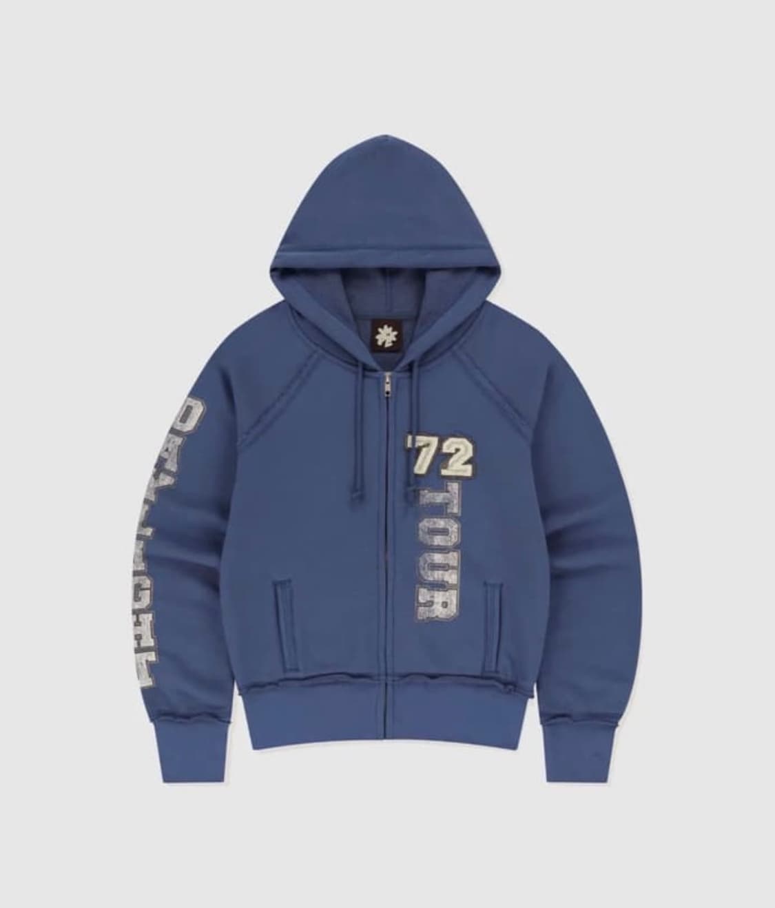 W 72TOUR 후드집업 블루 상품이미지1