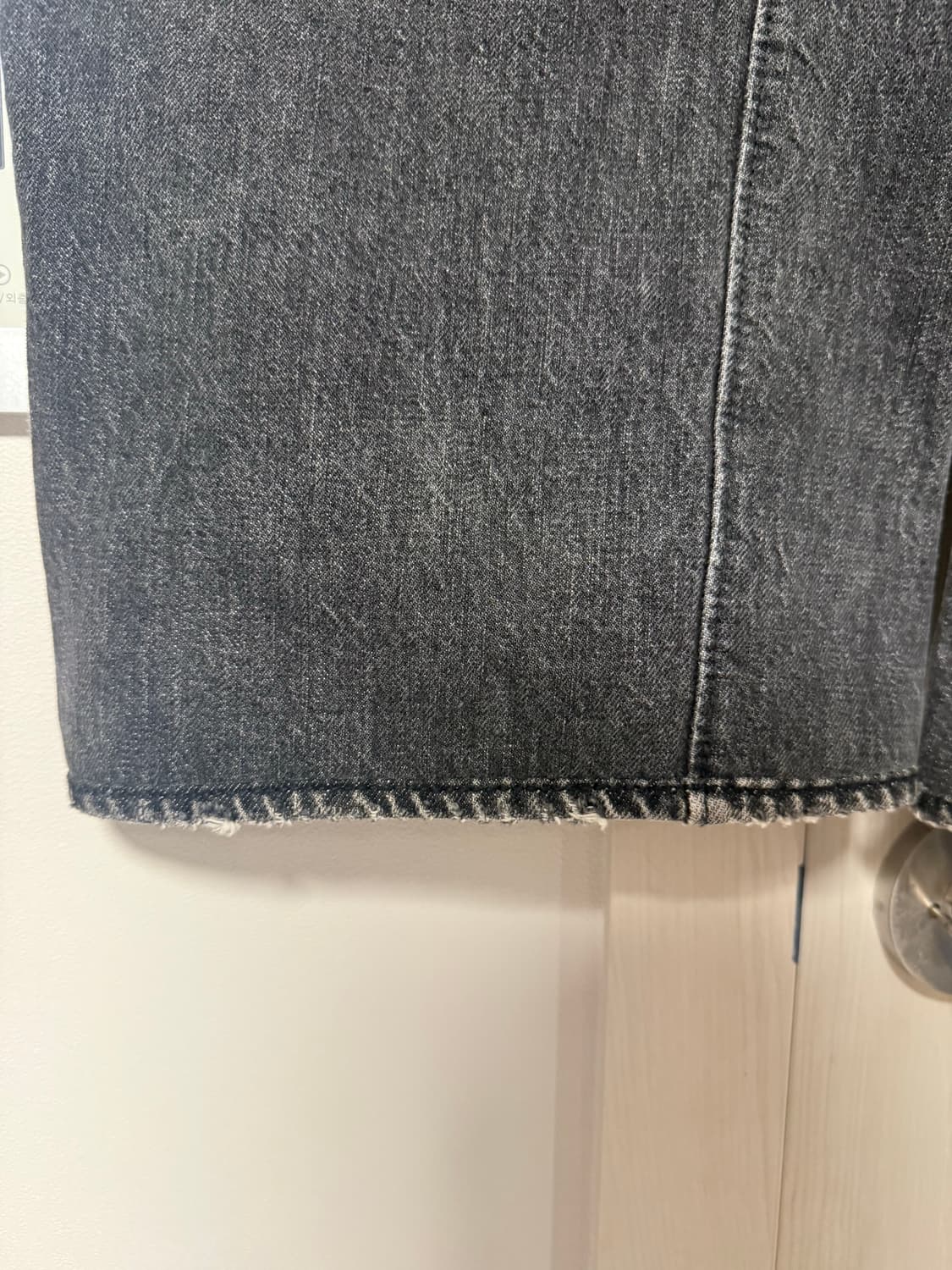 풀카운트 0105 다트포드 블랙 한정판 34 와이드 청바지 상품이미지4