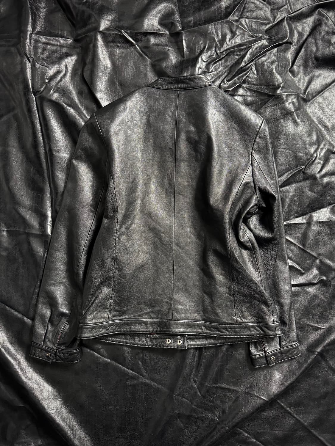 Black leather jacket 상품이미지2