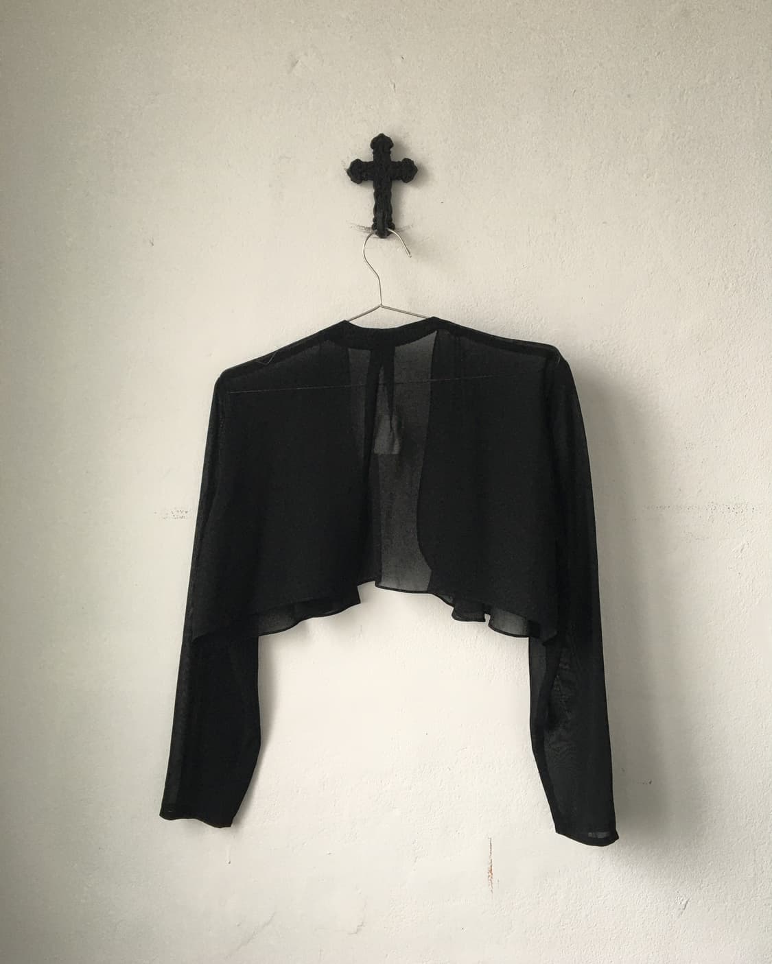 Drape open bolero cardigan 상품이미지3