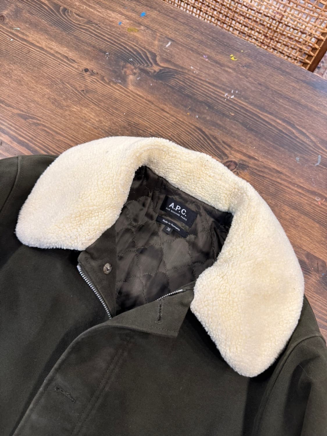 아페쎄 몰스킨 시어링 코트 슬림100 상품이미지7