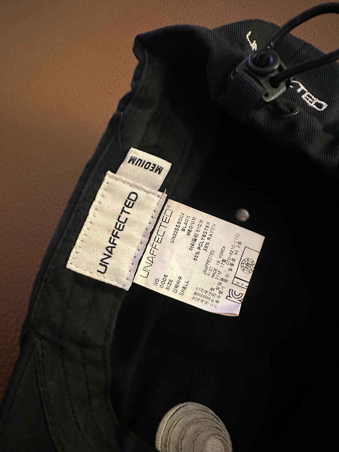 Unaffected 블랙 볼캡입니다 상품이미지4