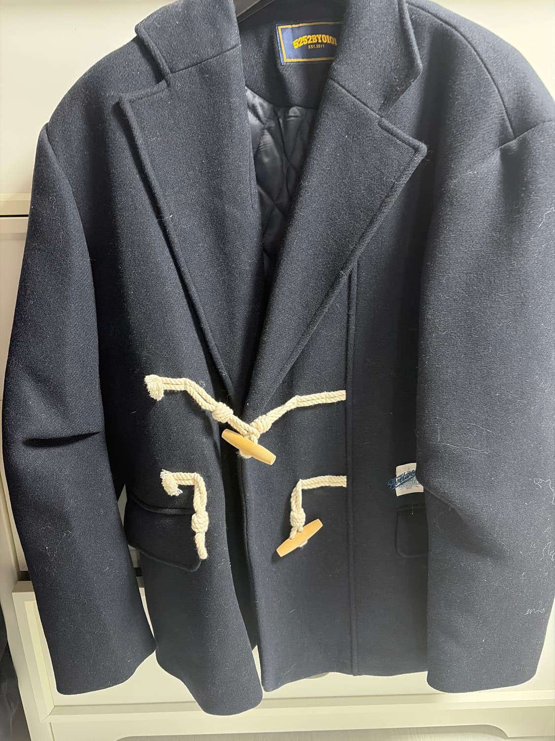 오아이오아이 GRAND PALAIS 울 코트 네이비 상품이미지1