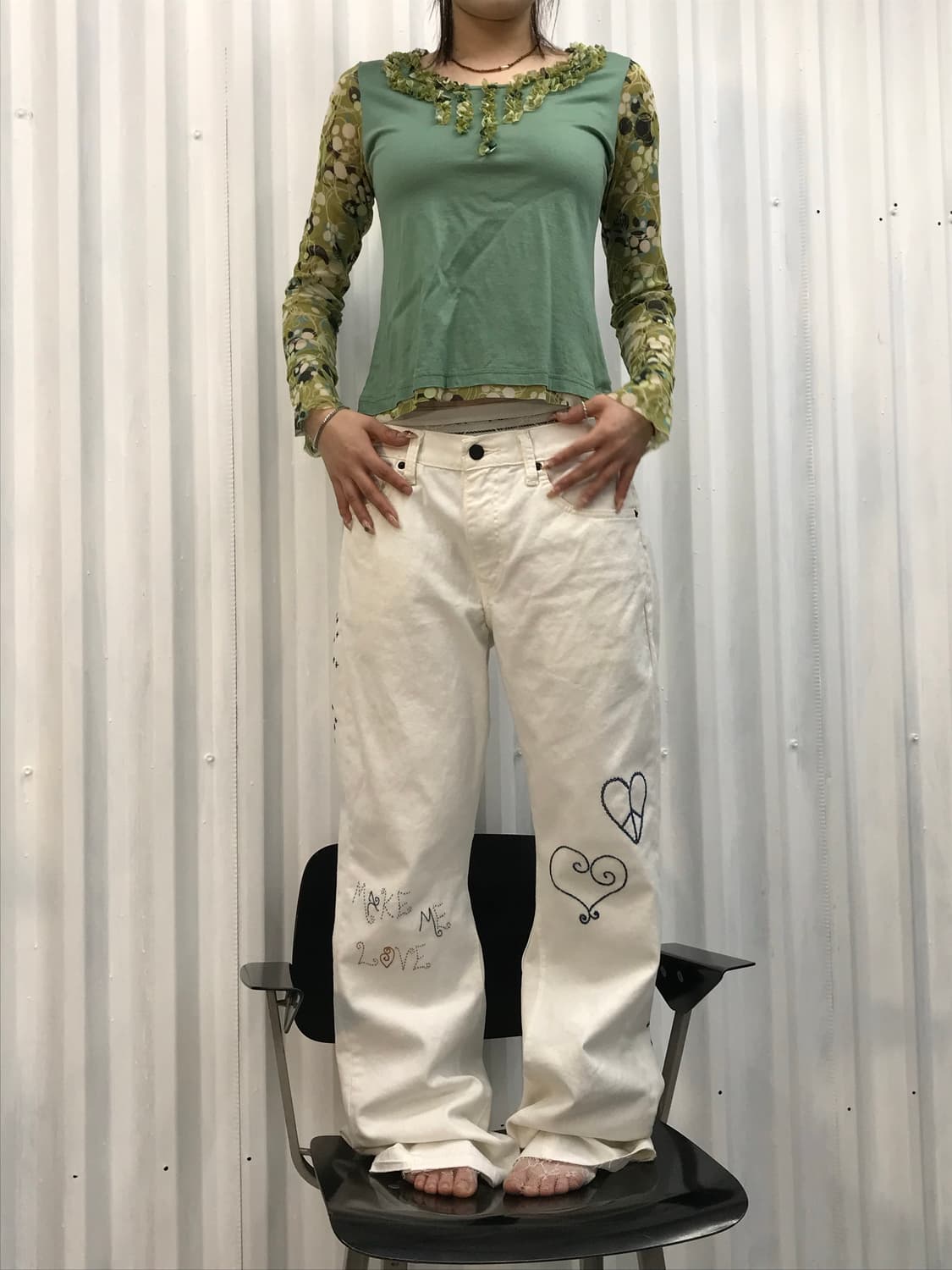 𝖭𝖮/S.012 LOVE Levi's Bootcut 상품이미지4