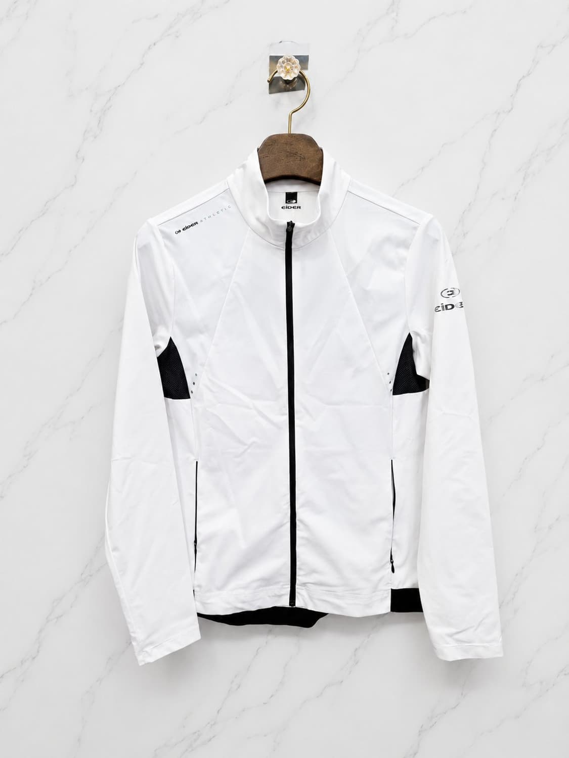 S,90)) EiDER 아이더 바람막이 점퍼! 화이트 & 블랙~ 상품이미지1