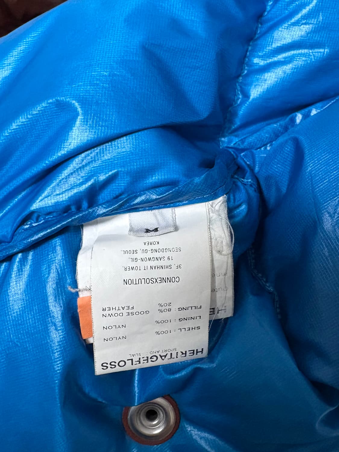 헤리티지플로스 17FW 패딩 브라운 M 상품이미지8