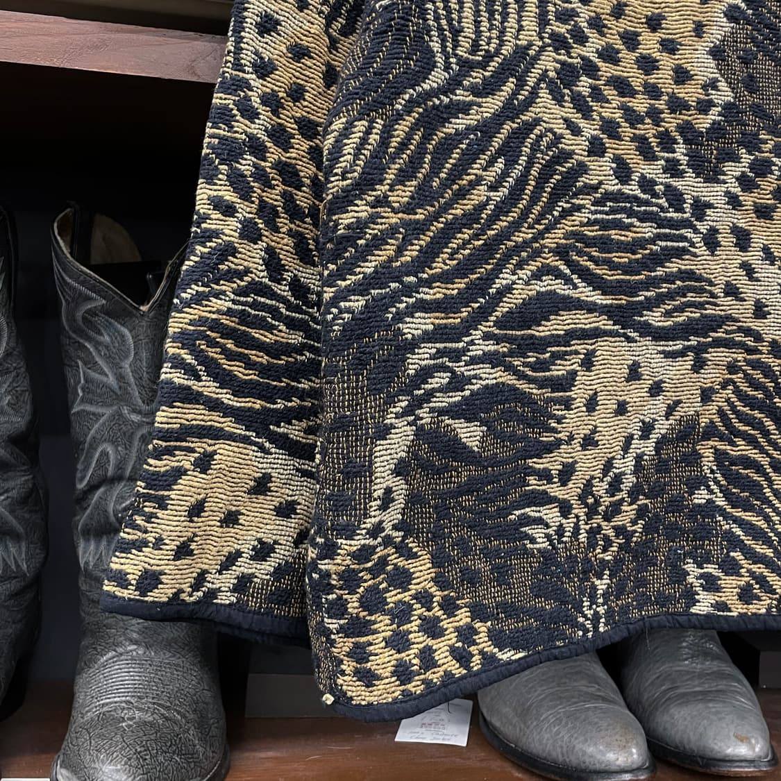 90s Jane Ashley 태피스트리 레오파드 애니멀 패턴 자켓 상품이미지8