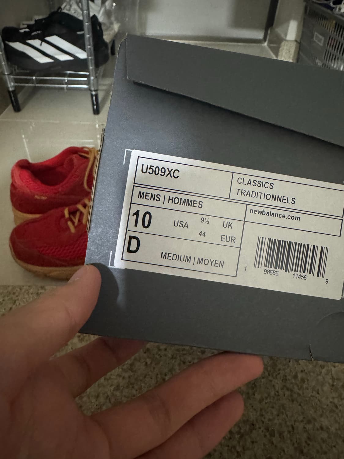 (280)뉴발란스 엑슬림 509 딥 레드 상품이미지10