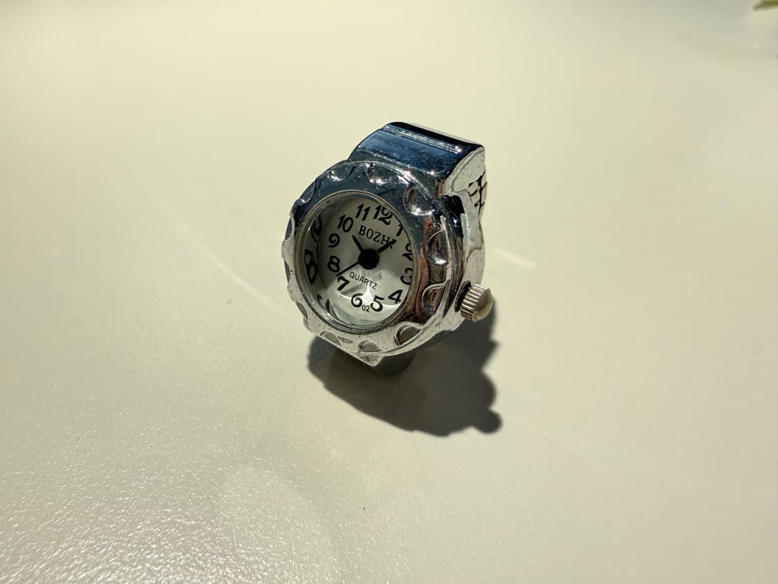 빈티지 실버 쿼츠 시계반지 상품이미지1