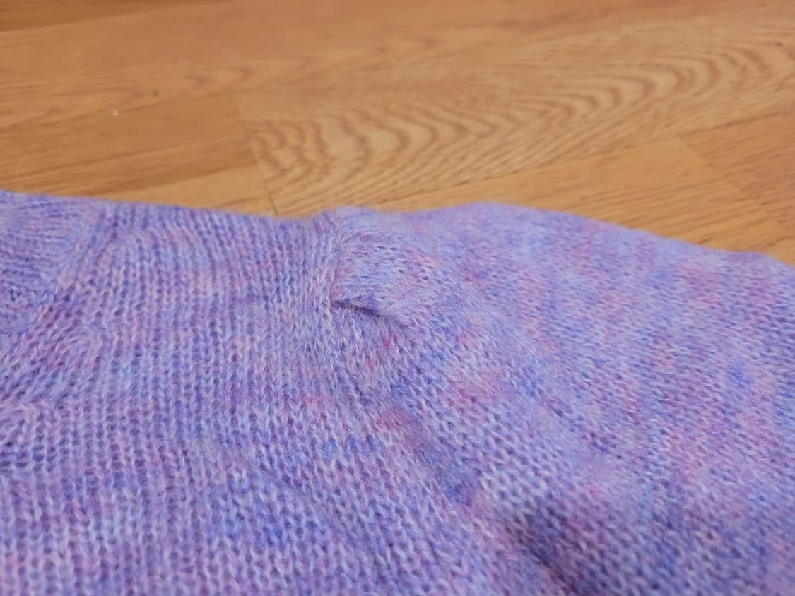 마르디메크르디 로고 자수 반팔 니트 55 상품이미지4