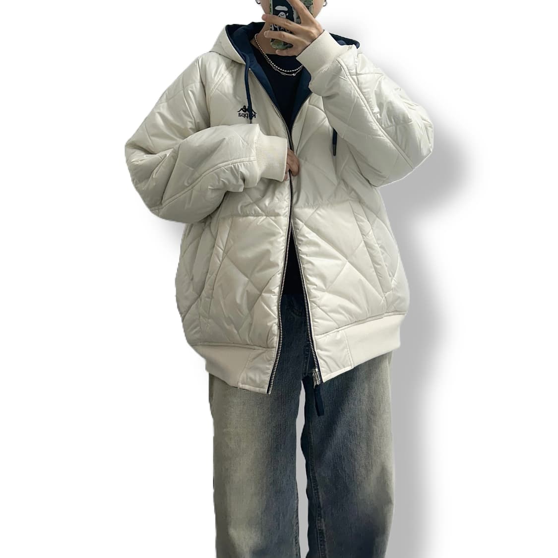 카파 리버서블 옴브라 누빔 패딩 점퍼 상품이미지4