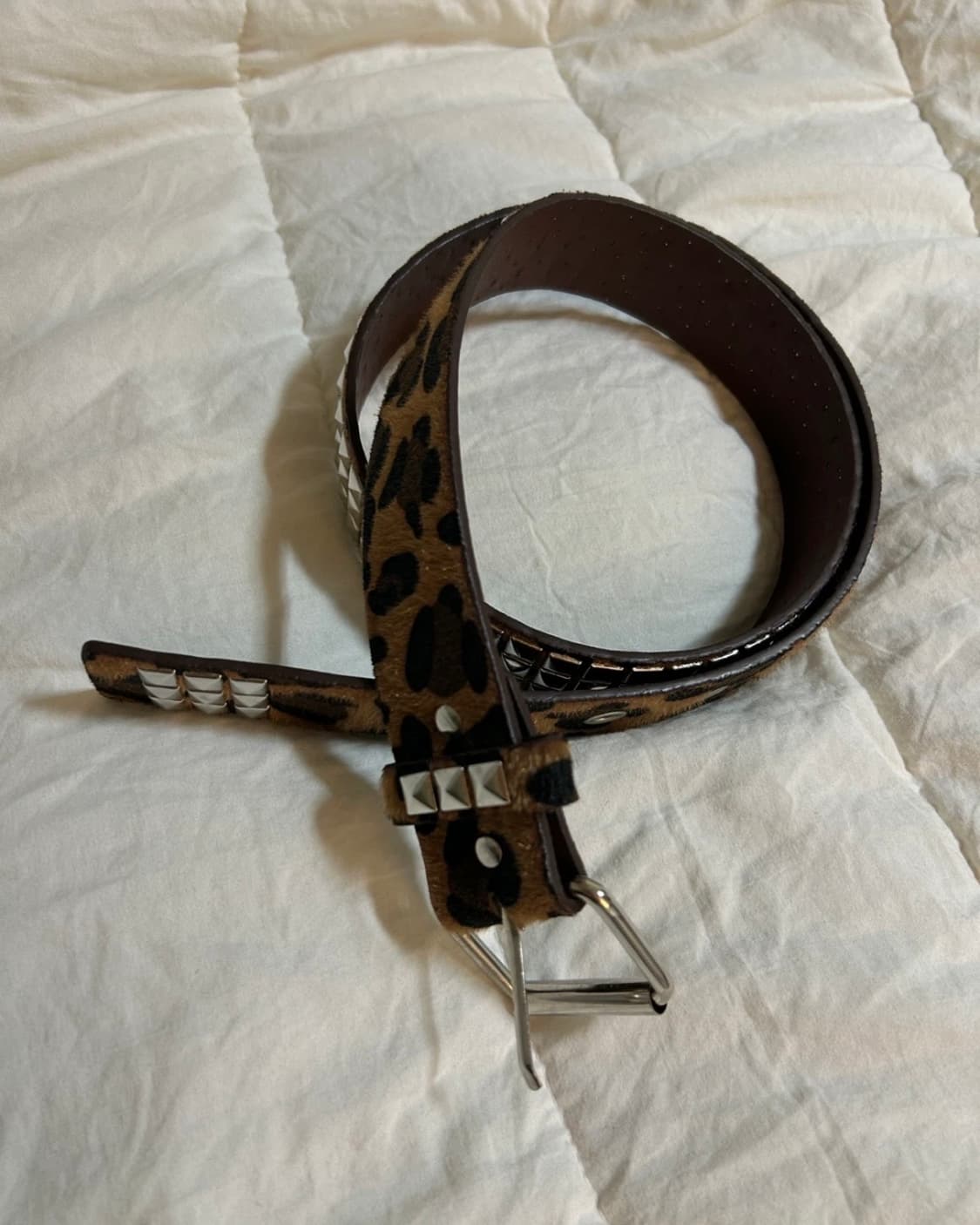 레오파드 스터드 벨트 상품이미지1