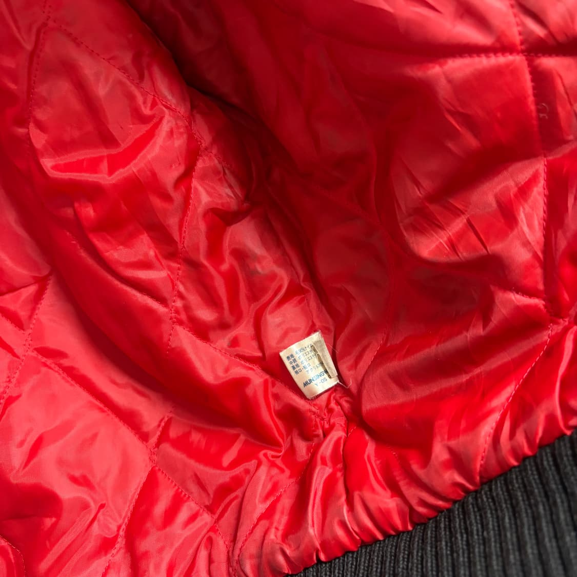 90's Munsingwear 먼싱웨어 체크 워크자켓 블루종 상품이미지7