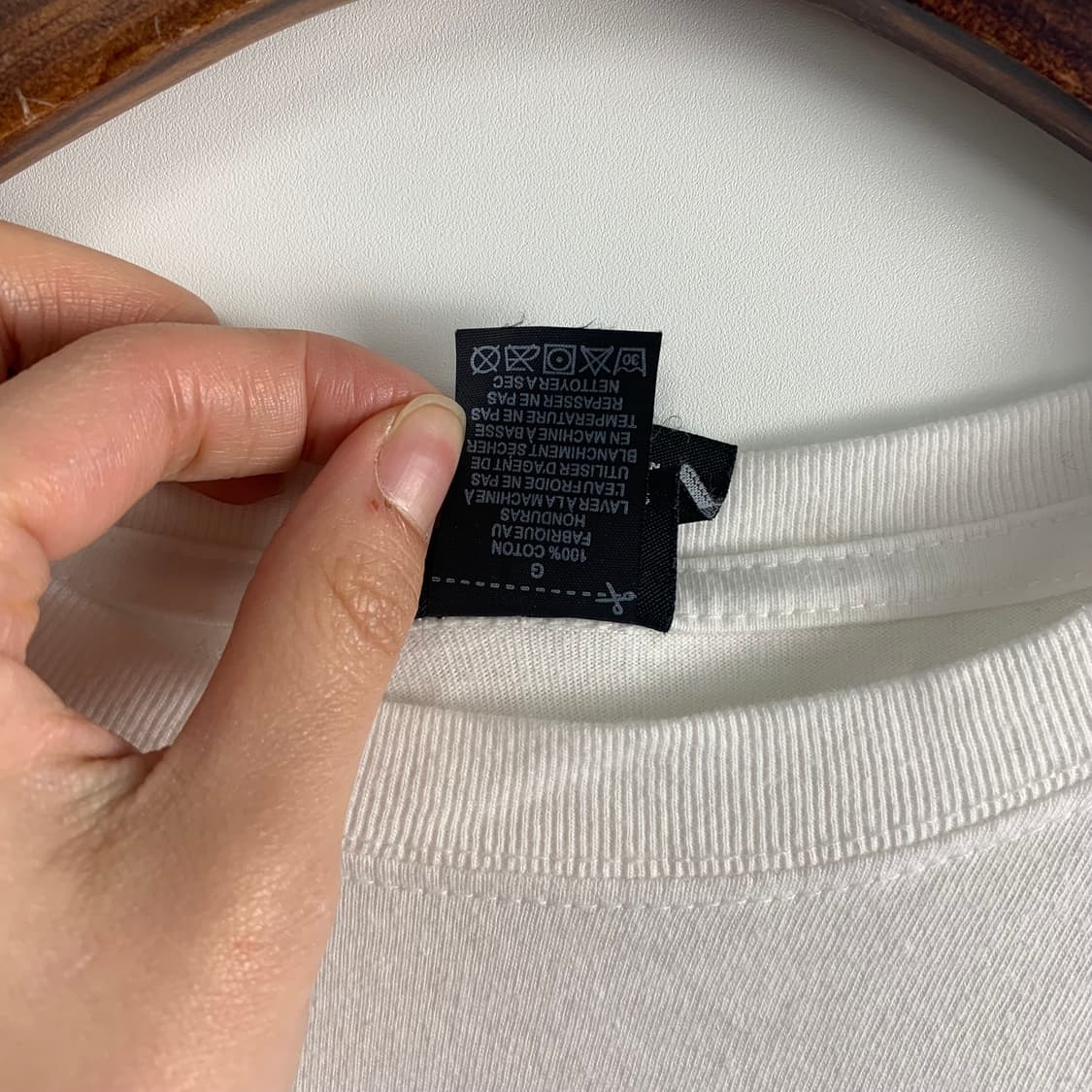 스투시 스탁로고 화이트 롱슬리브 긴팔티 상품이미지7