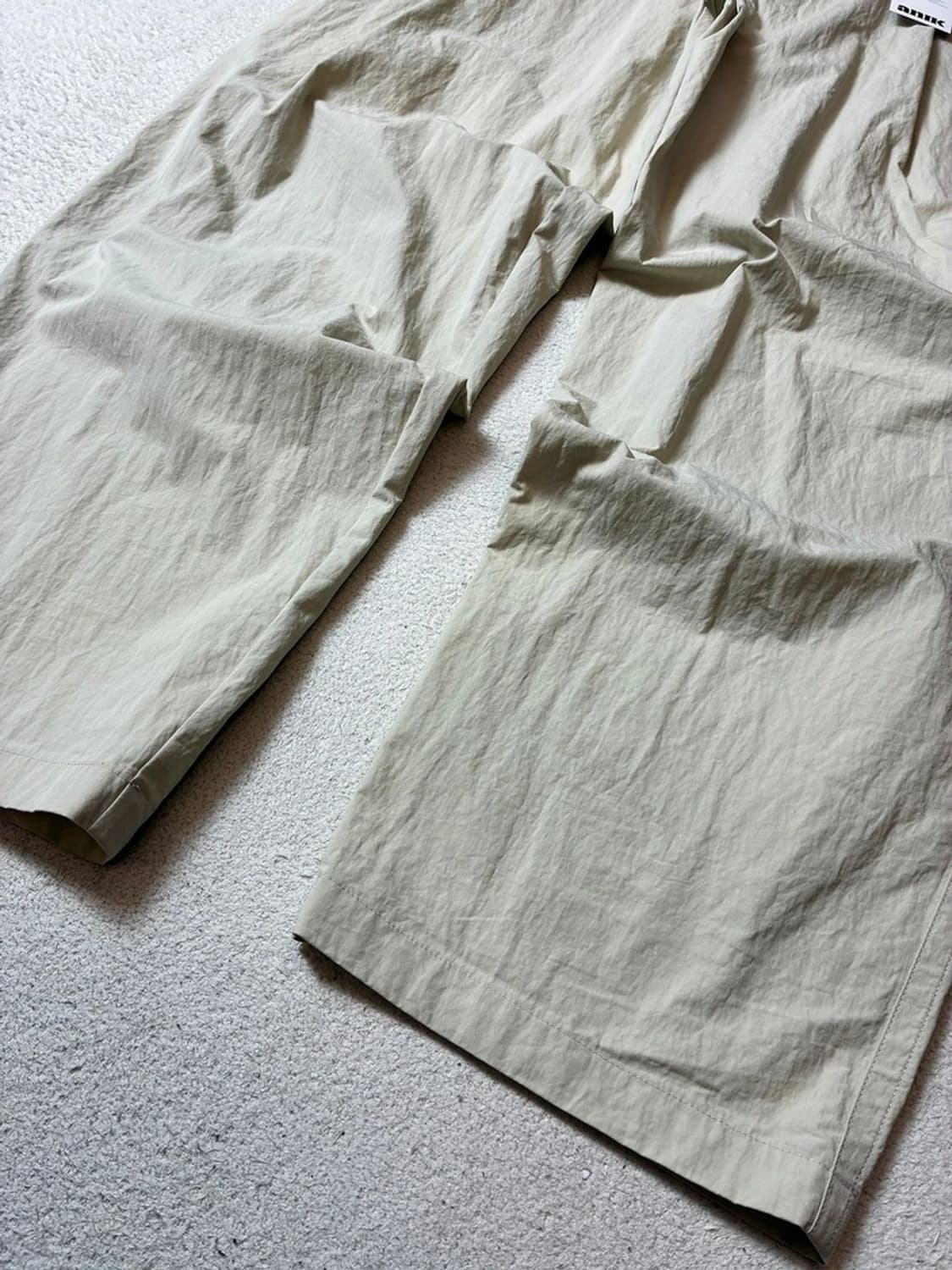 세터 원턱 퍼티그 나일론 와이드 팬츠 PN8014 상품이미지4