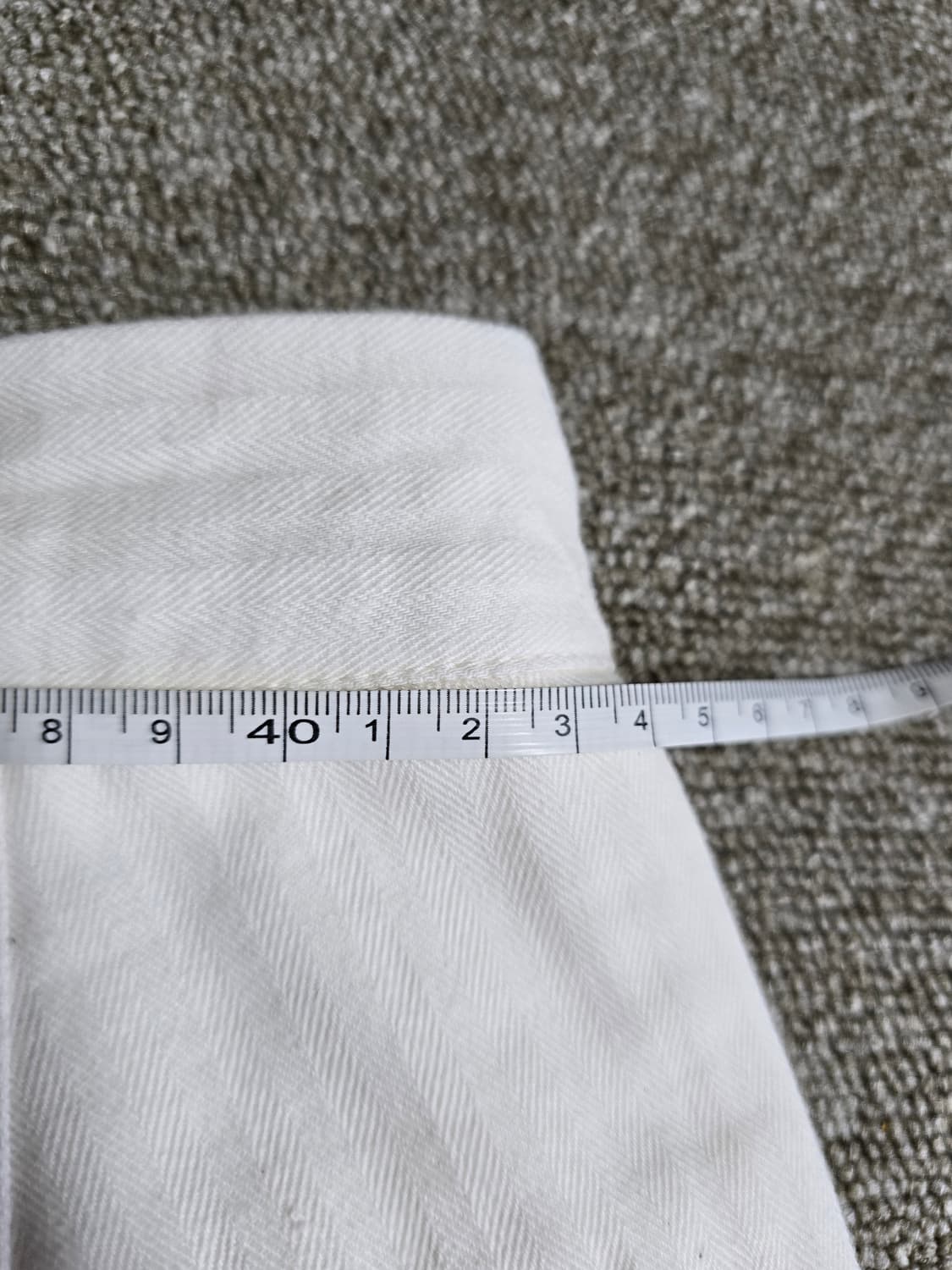 타임원클로딩 엣라코 헤링본 워크팬츠 36 화이트 트라우저 부처프로덕츠  상품이미지7