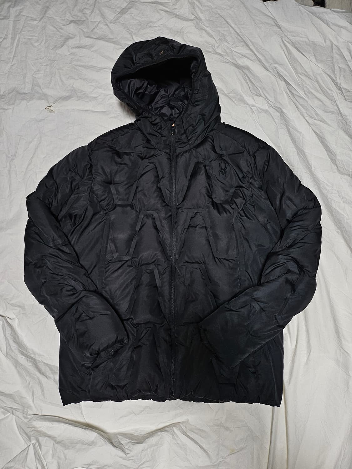 스파이더 덕다운 패딩 블랙 XXL 상품이미지1