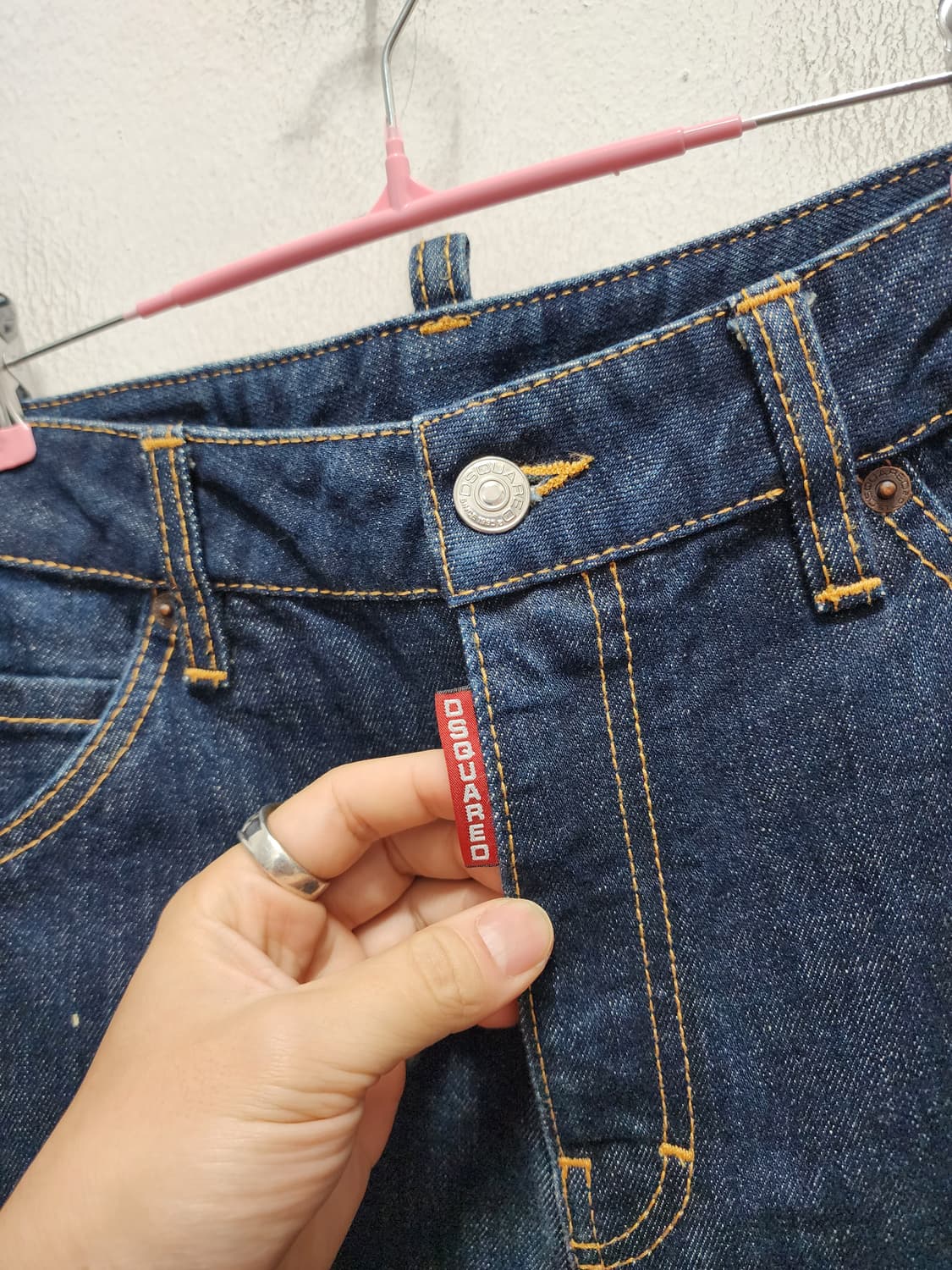 DSQUARED2 가죽패치 로고 청바지  상품이미지3