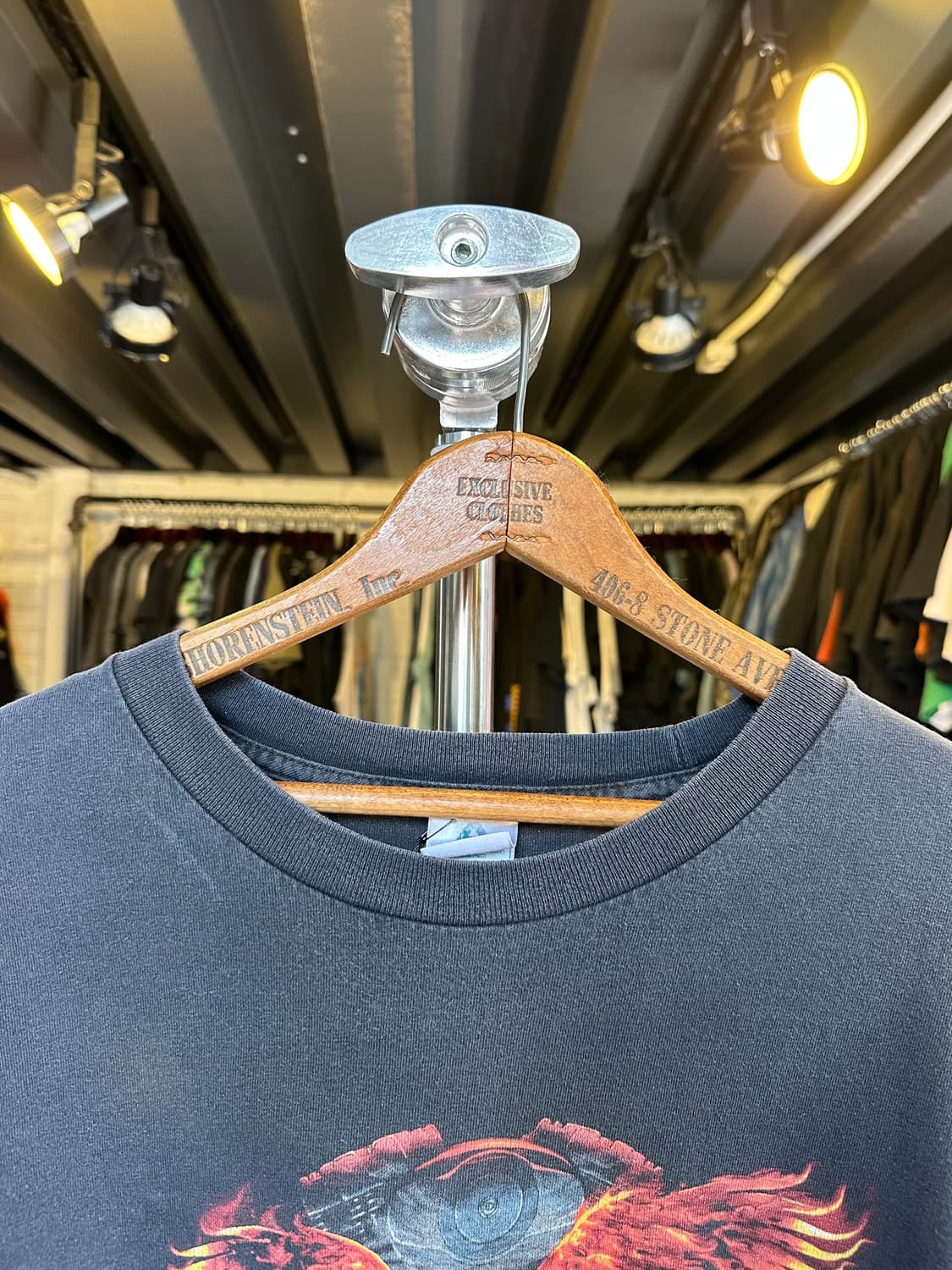 Genuine Biker 페이드 프린팅 롱슬리브 티셔츠 상품이미지3