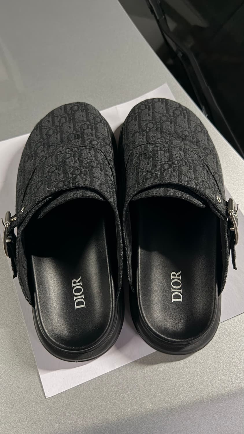 디올 아쿠아 뮬 오블리크 블랙 43사이즈 상품이미지5