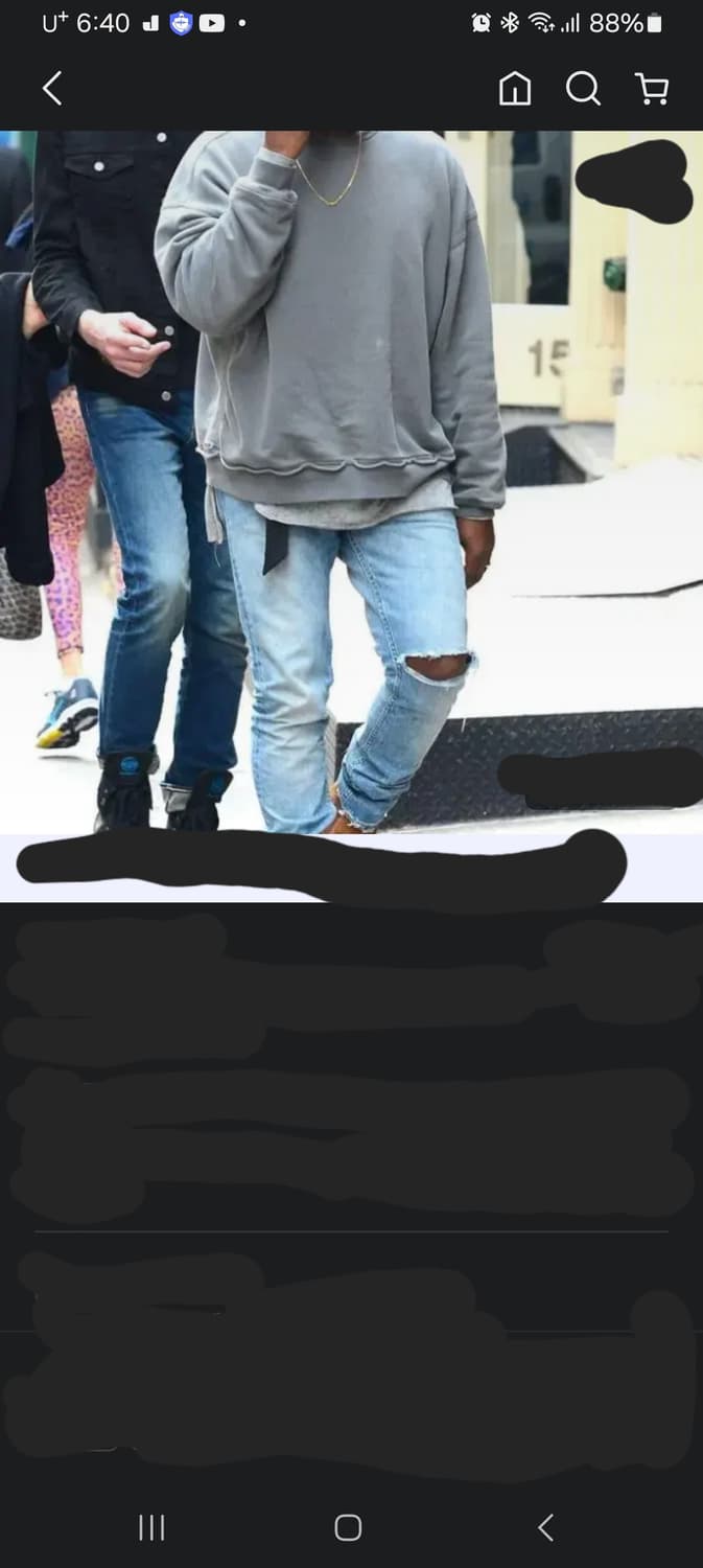 아디다스 폴리 그레이 맨투맨  H&M 차콜 오버사이즈 스웻셔츠  상품이미지10