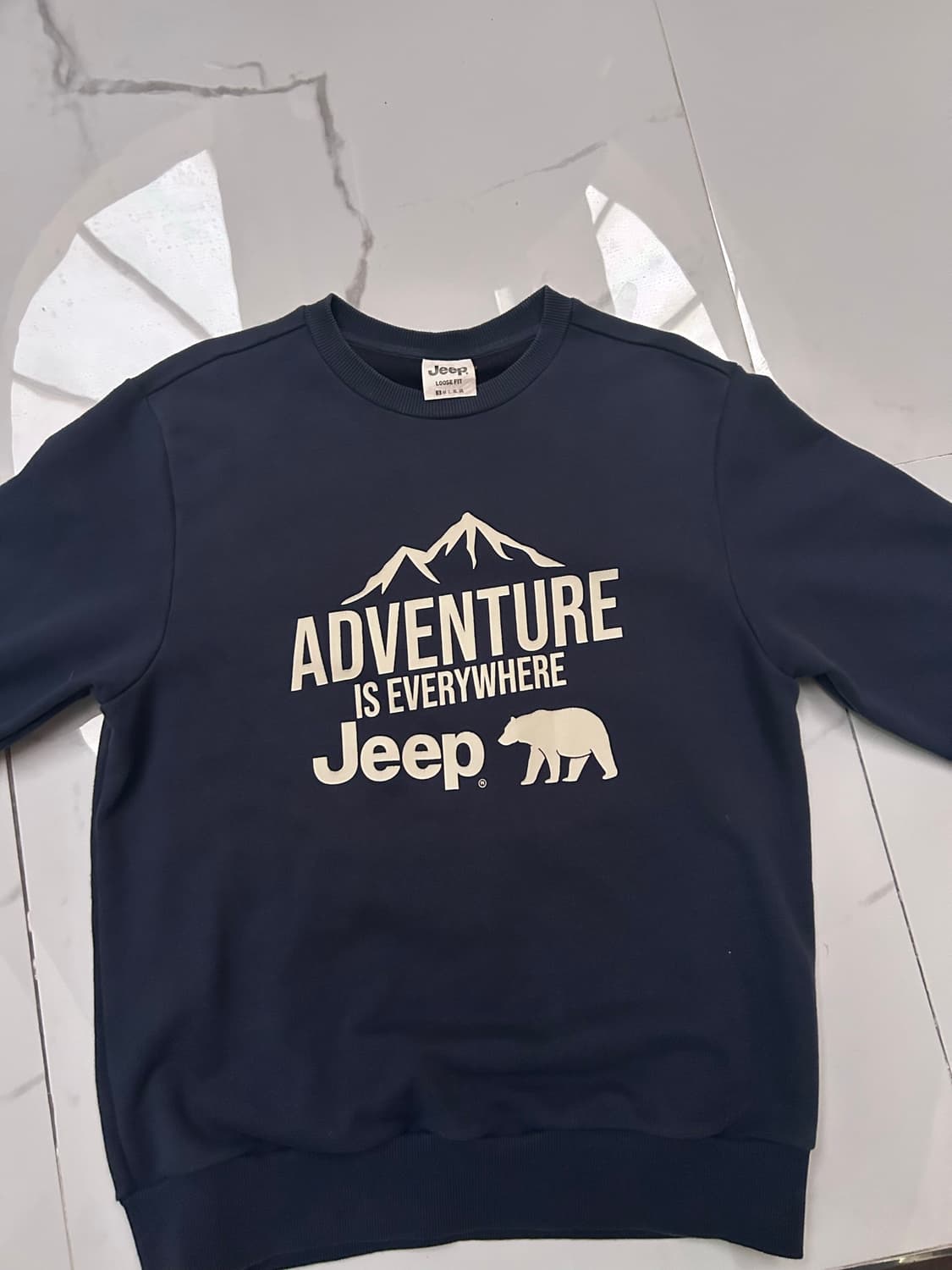 jeep 네이비 맨투맨 상품이미지1