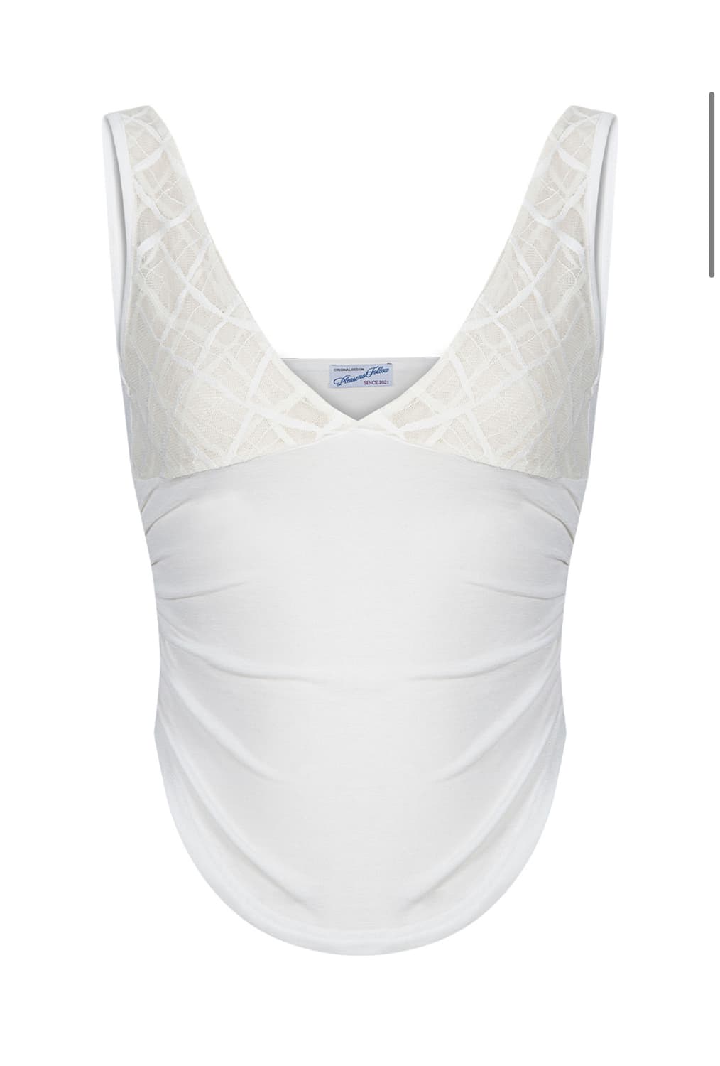 Diana 체크 슬리브리스 탑 상품이미지6