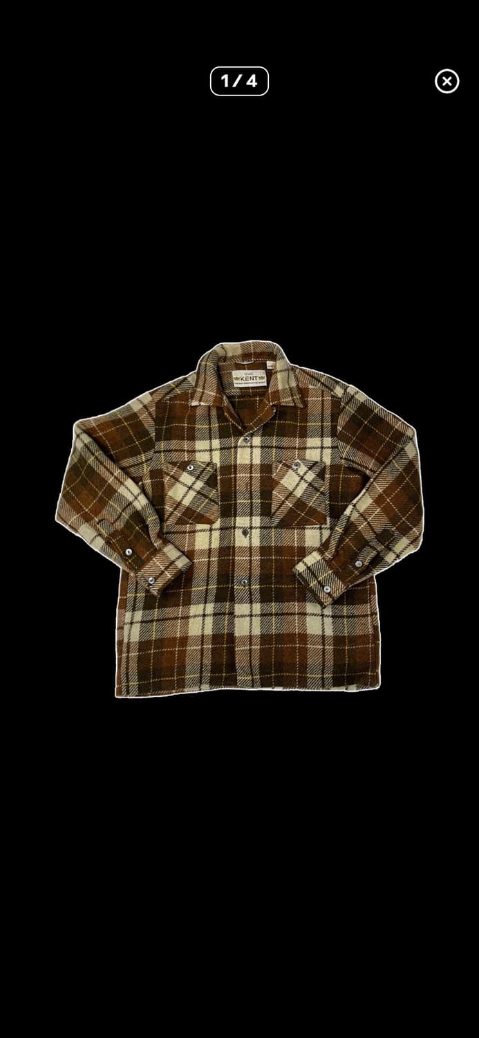켄트 울 체크 셔츠 상품이미지1