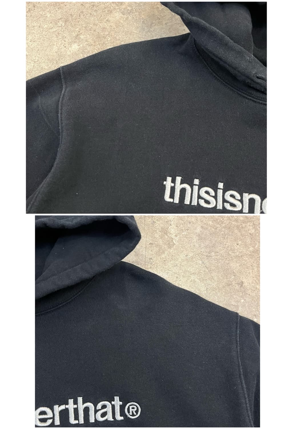 디스이즈네버댓 기모 후드티 블랙 S #csz3643 상품이미지7