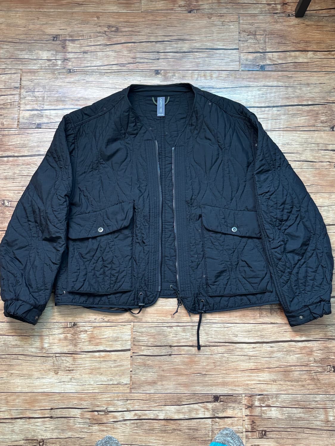 언어펙티드 퀼티드 가디건 상품이미지2