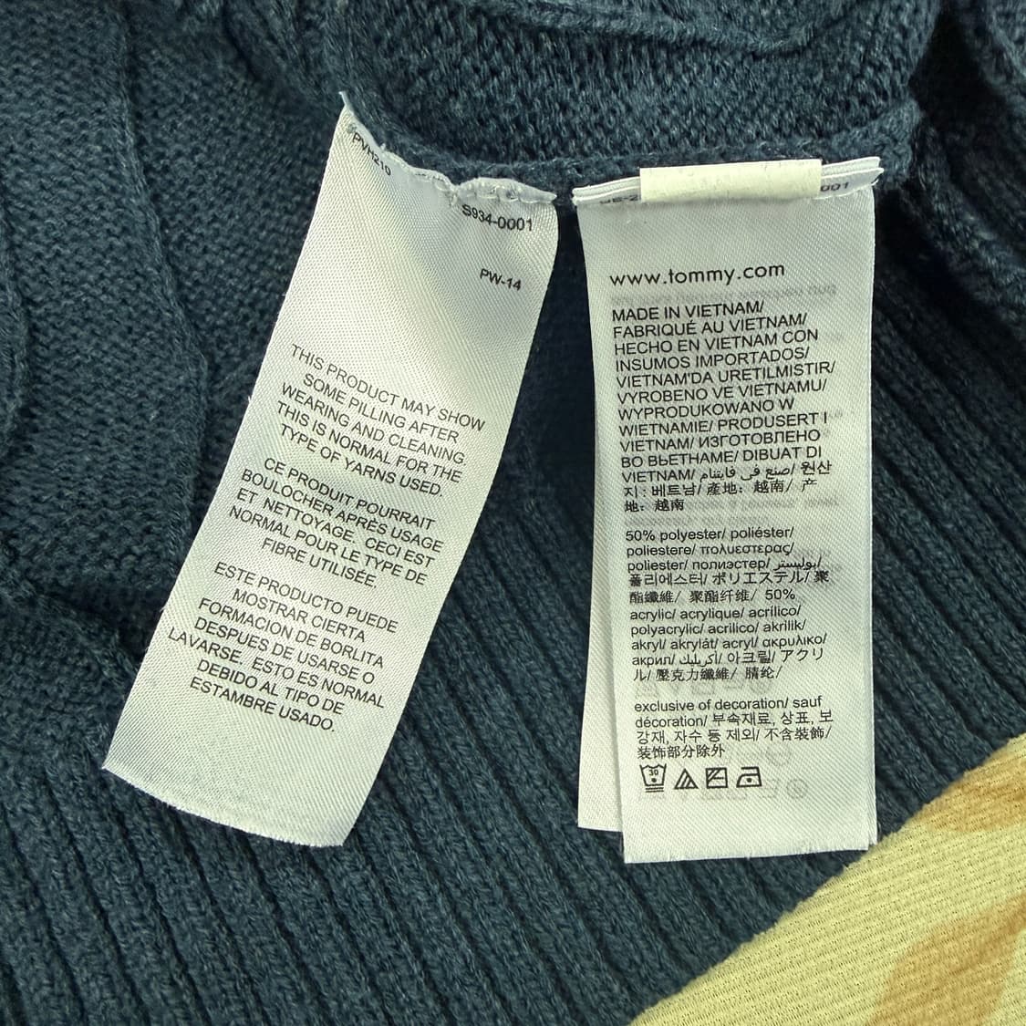 (XL)타미힐피거 Tommy hilfiger 빅플래그 꽈배기니트 상품이미지3