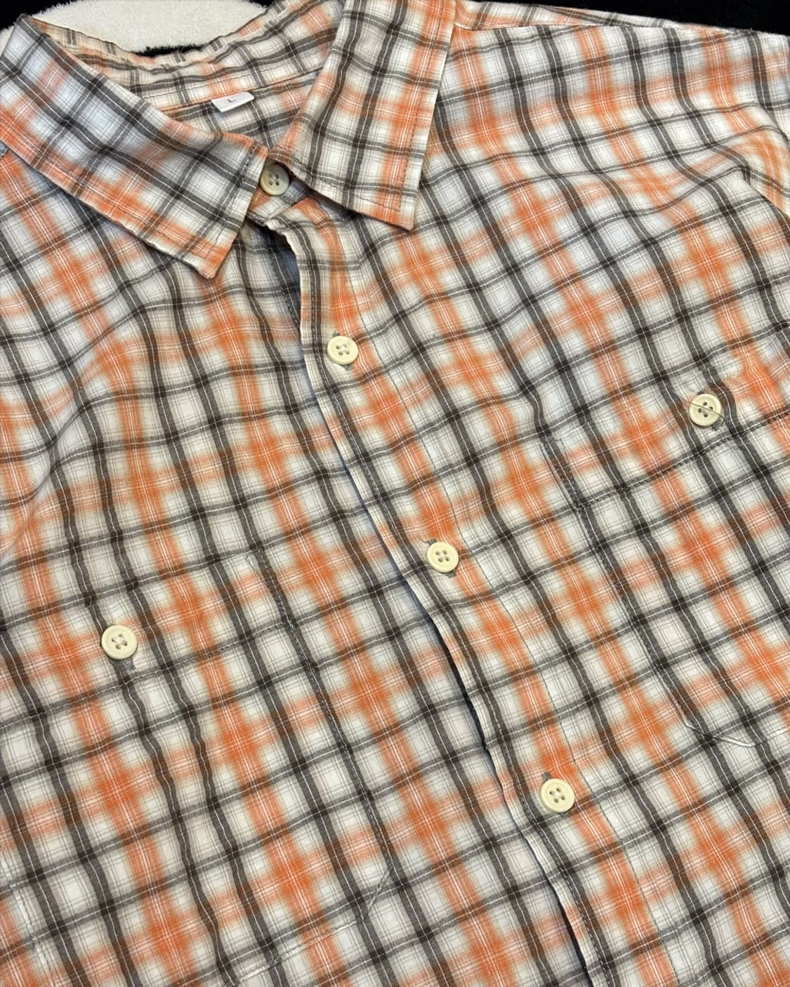 일본빈티지 체크 셔츠 상품이미지2