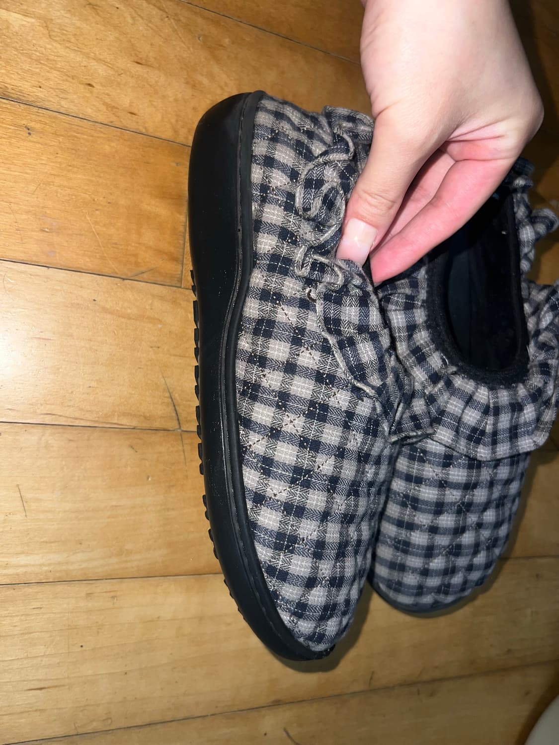 COYSEIO X SUBU FLUFF CHECK PADDING SHOES 상품이미지3