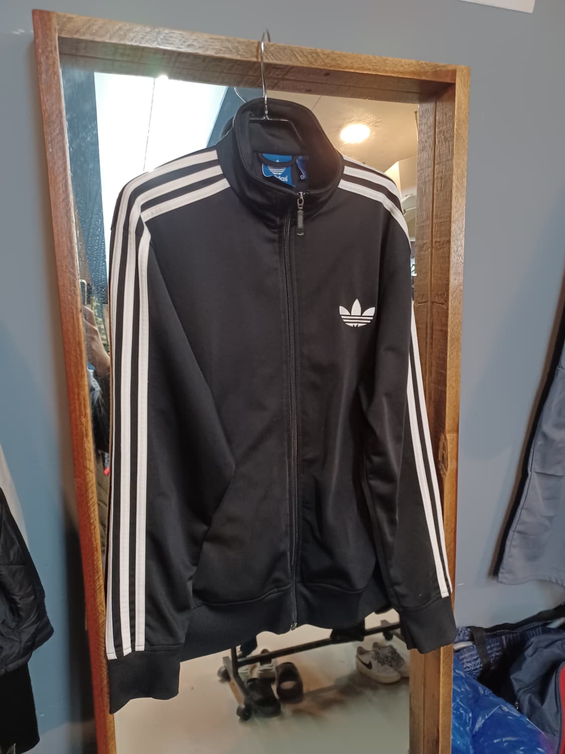 아디다스 파이어버드 트랙탑 져지 검흰 100 상품이미지5