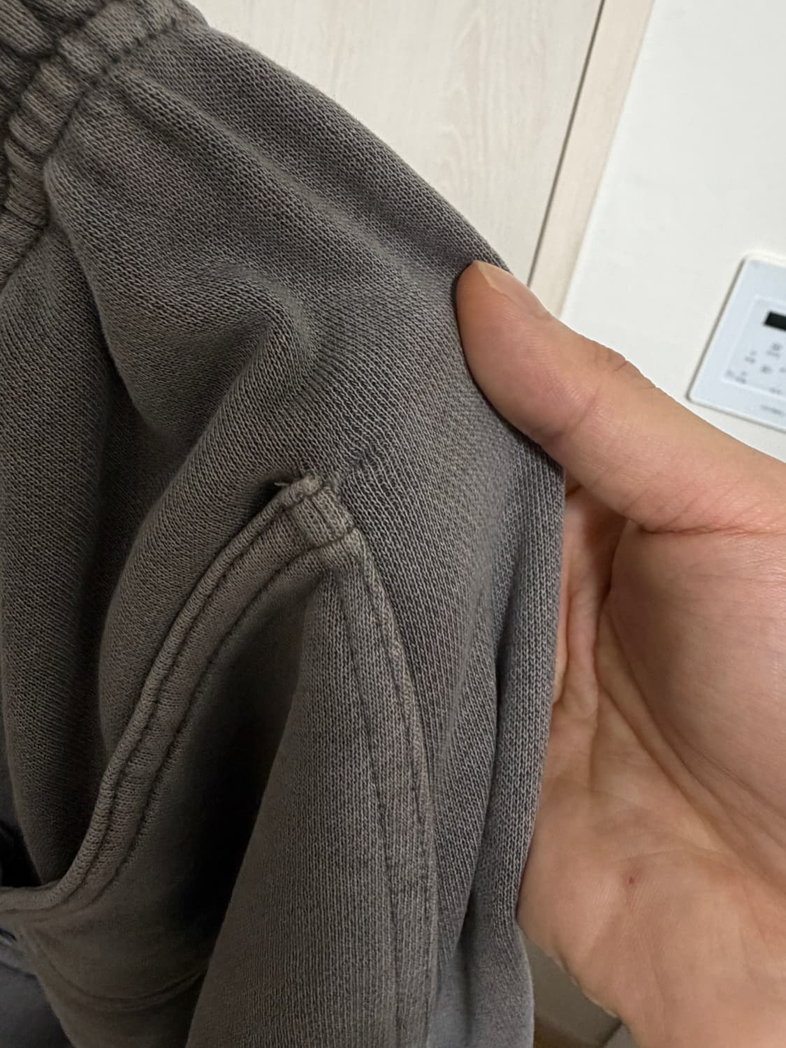 3) 폴리테루 1011 퍼티그 스웨트팬츠 1.2v 더티 그레이 상품이미지3