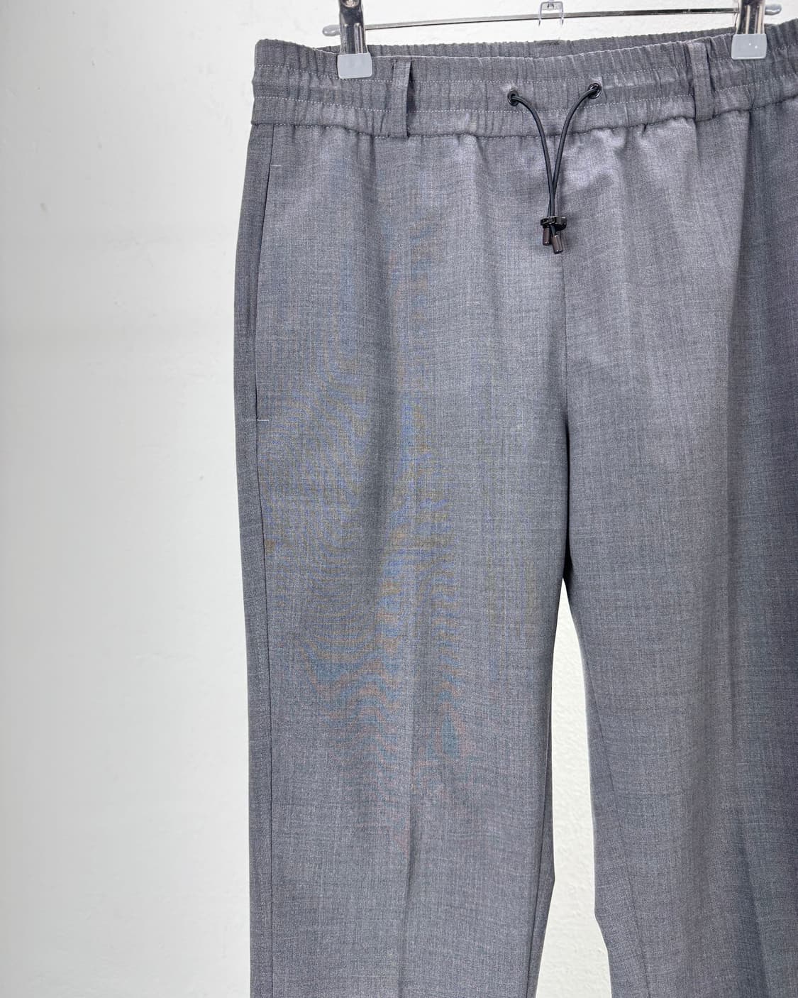 몽클레르 그레이 멜란지 드로스트링 웨이스트 팬츠 상품이미지2