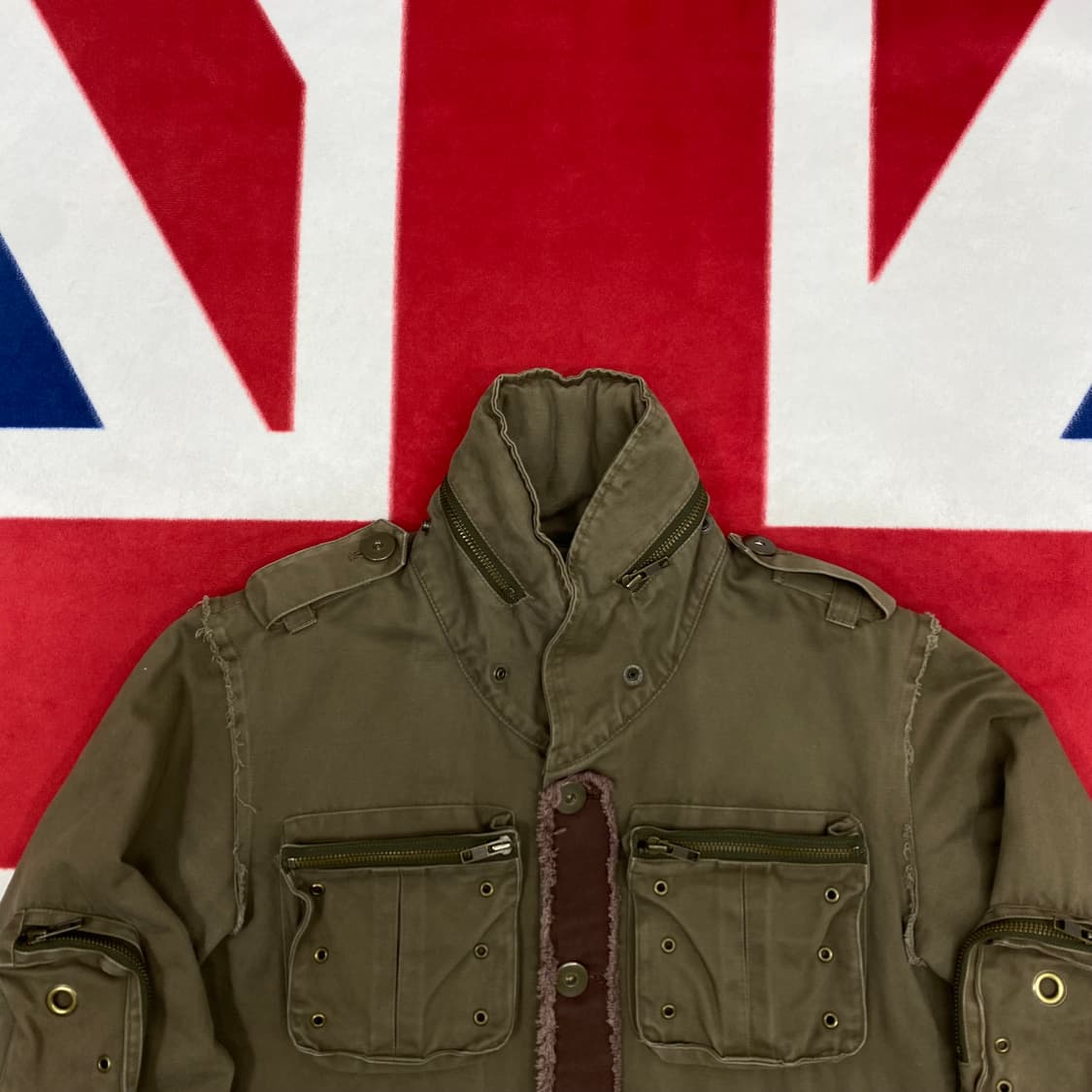 빈티지 y2k 멀티포켓 자켓 2 실측 S  상품이미지3