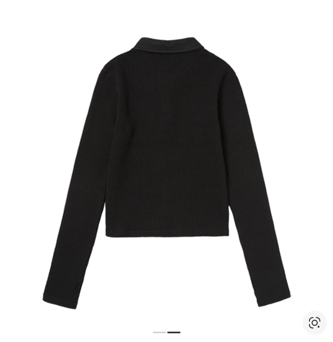 (w) 떠그클럽 TC PK 블랙 가디건 카라 긴발티 상품이미지3