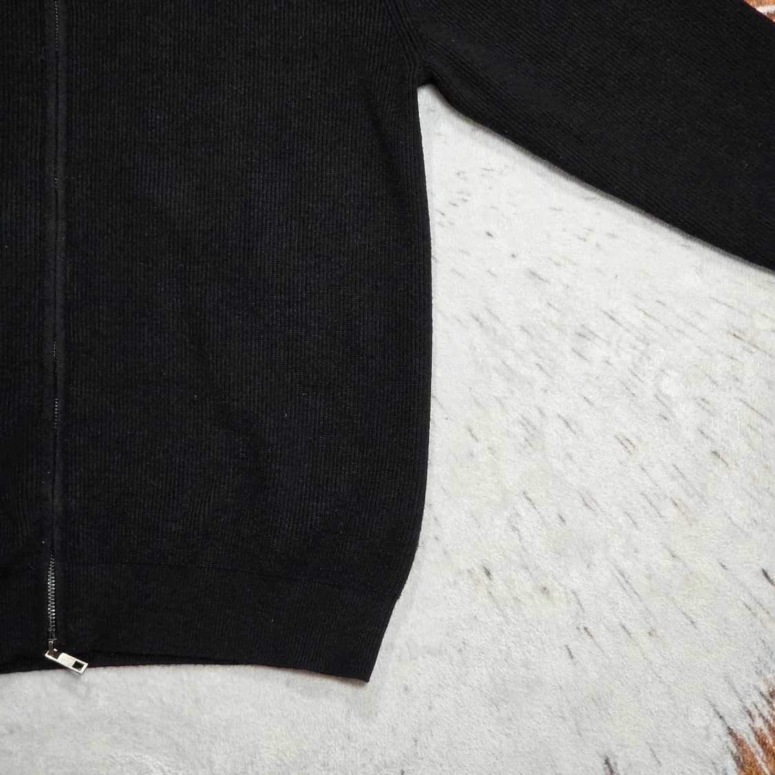 빈티지 블랙 투웨이 니트 집업 상품이미지3
