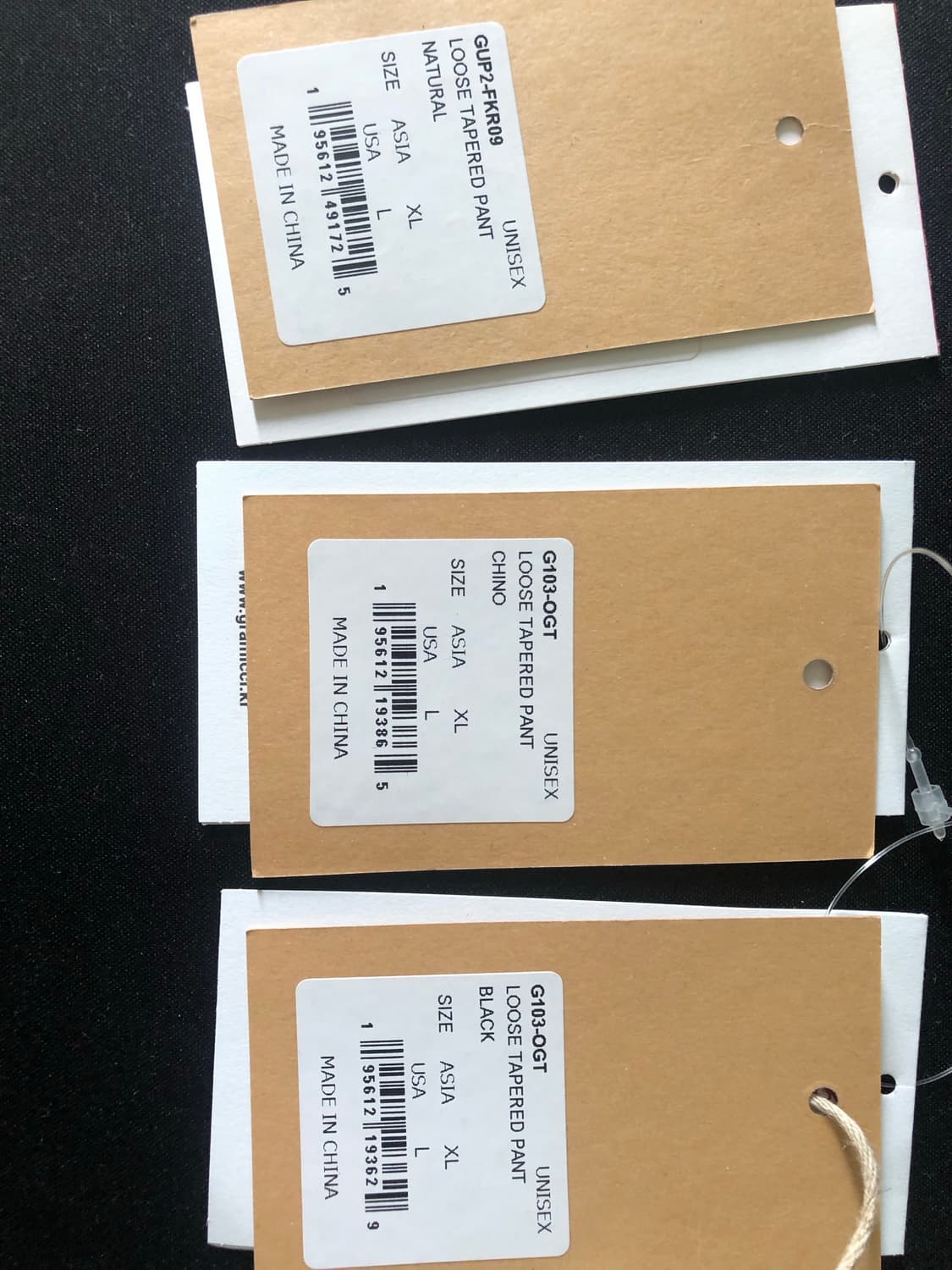 그라미치 루즈테이퍼드 xl 블랙 치노 내추럴 상품이미지7