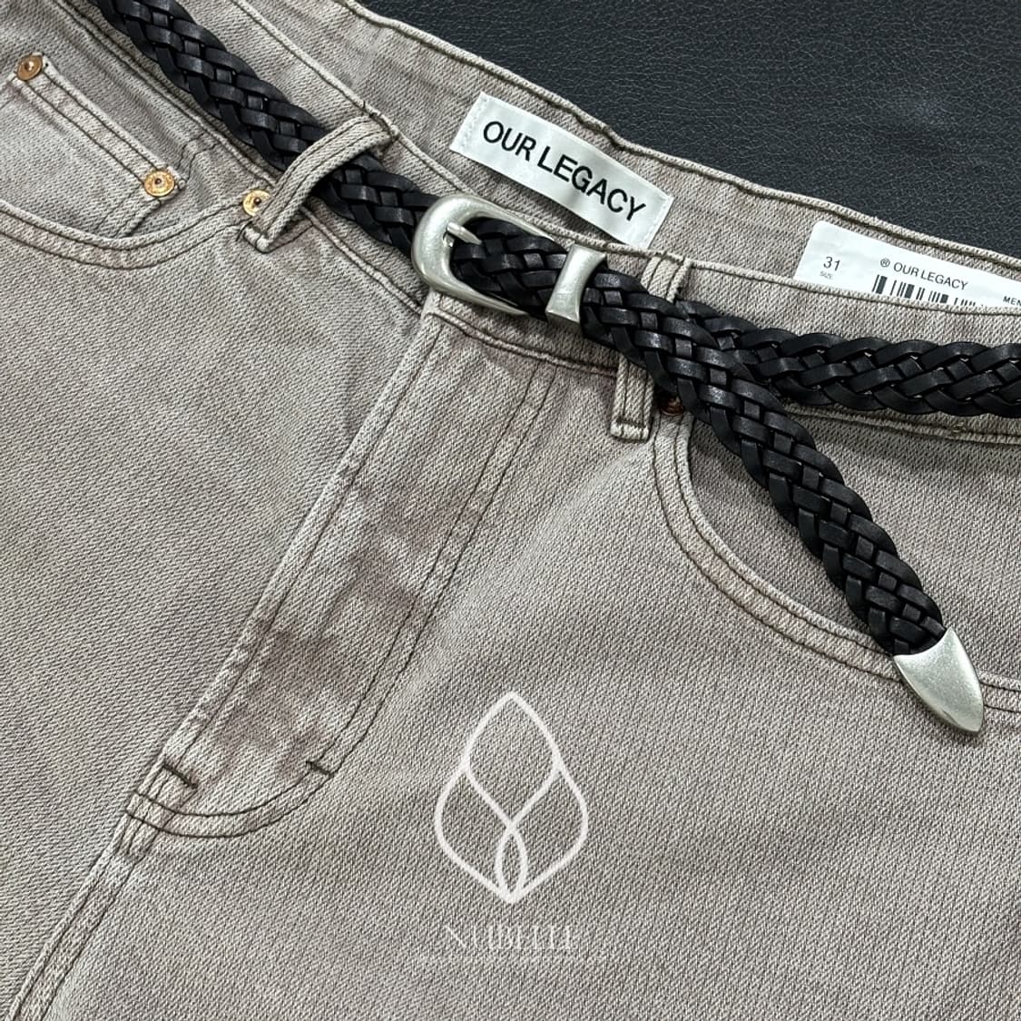 🌗 Mesh western belt / 이태리 메쉬 소가죽 웨스턴 벨트 상품이미지2
