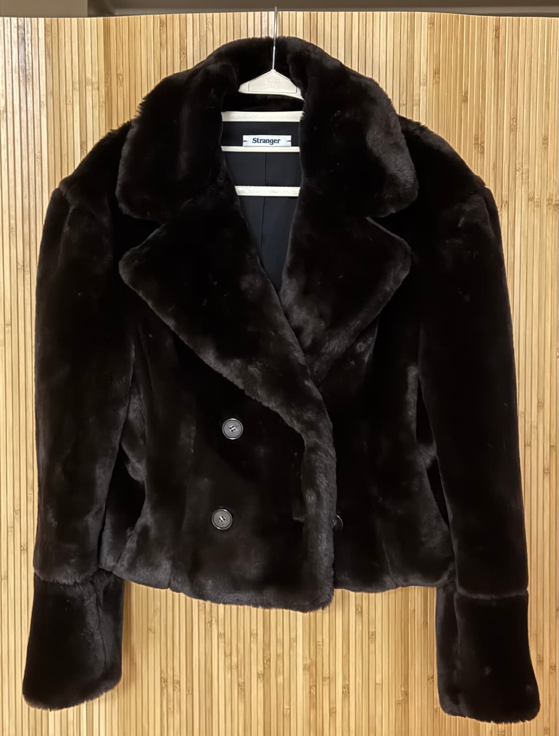 스트레인저 크롭 더블 퍼 자켓 상품이미지1