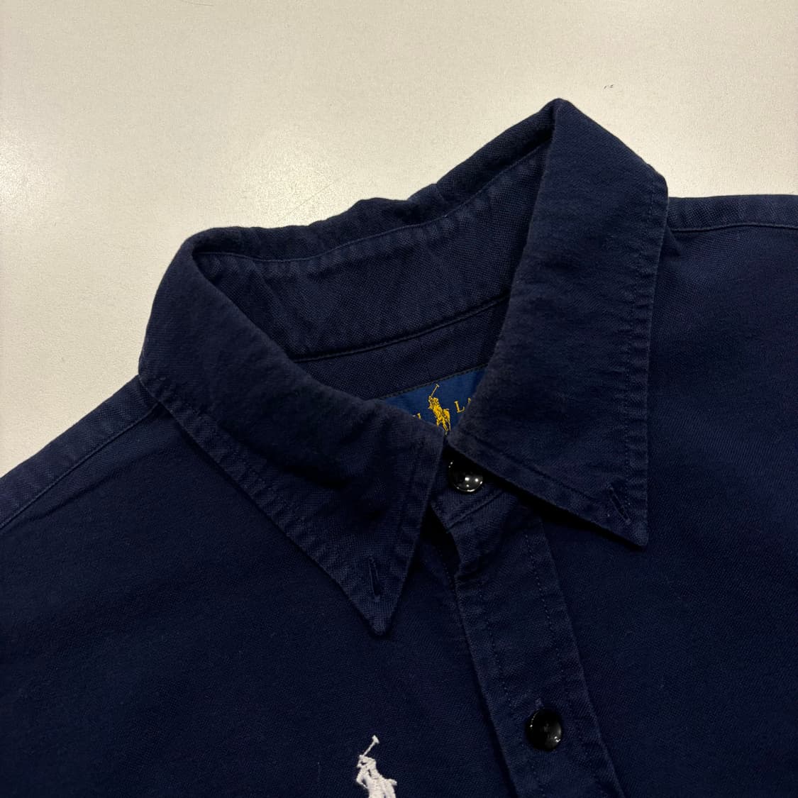 [M] 폴로 랄프로렌 네이비 반팔 셔츠 포니 자수 C667 상품이미지4