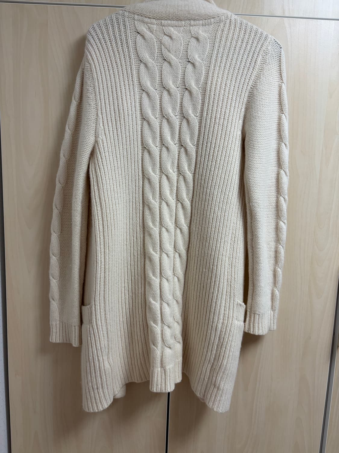 타미힐피거 램스울 여성 롱 가디건 M 상품이미지2