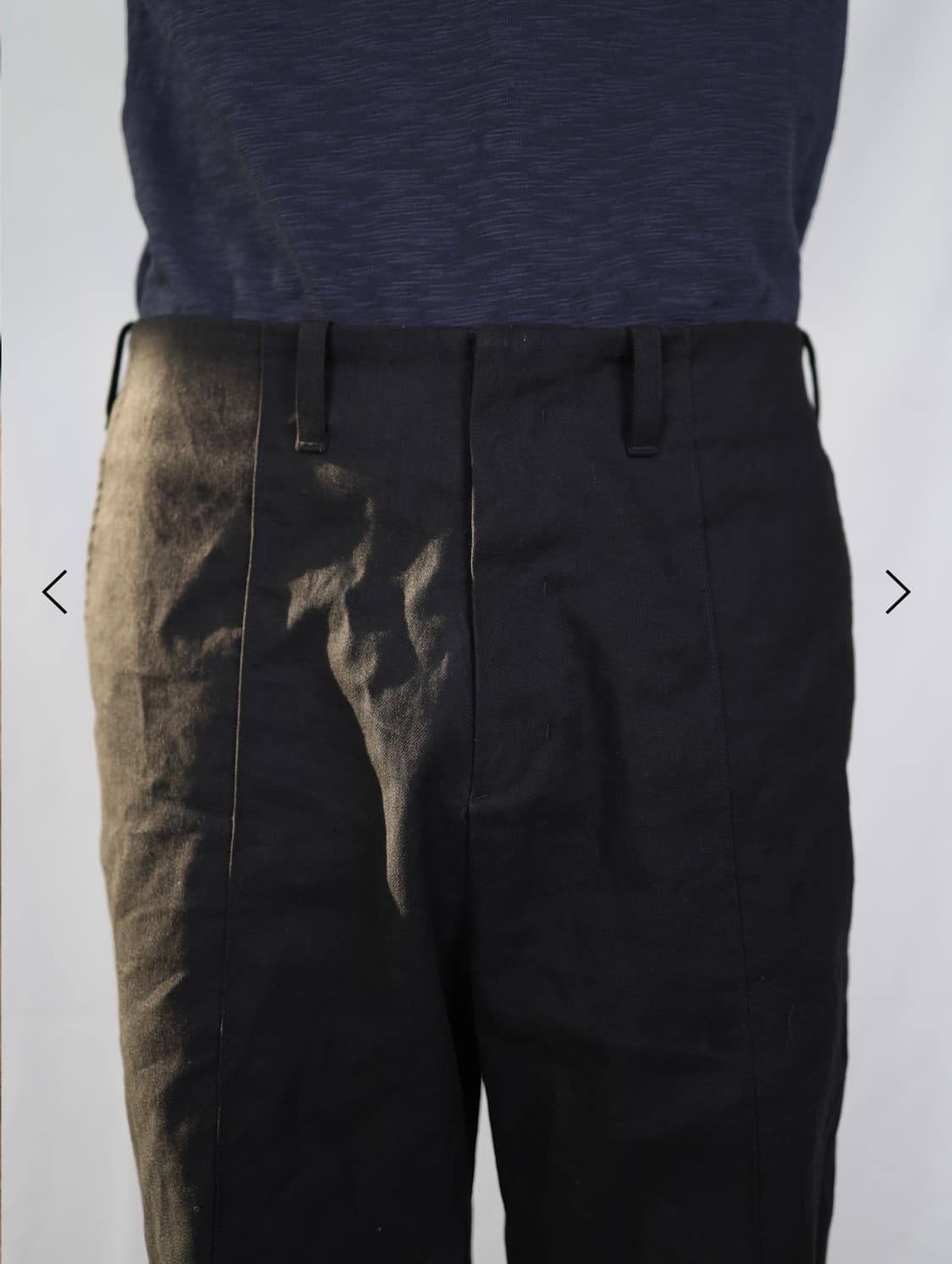 Stitch crease trouser Black (2) 상품이미지3